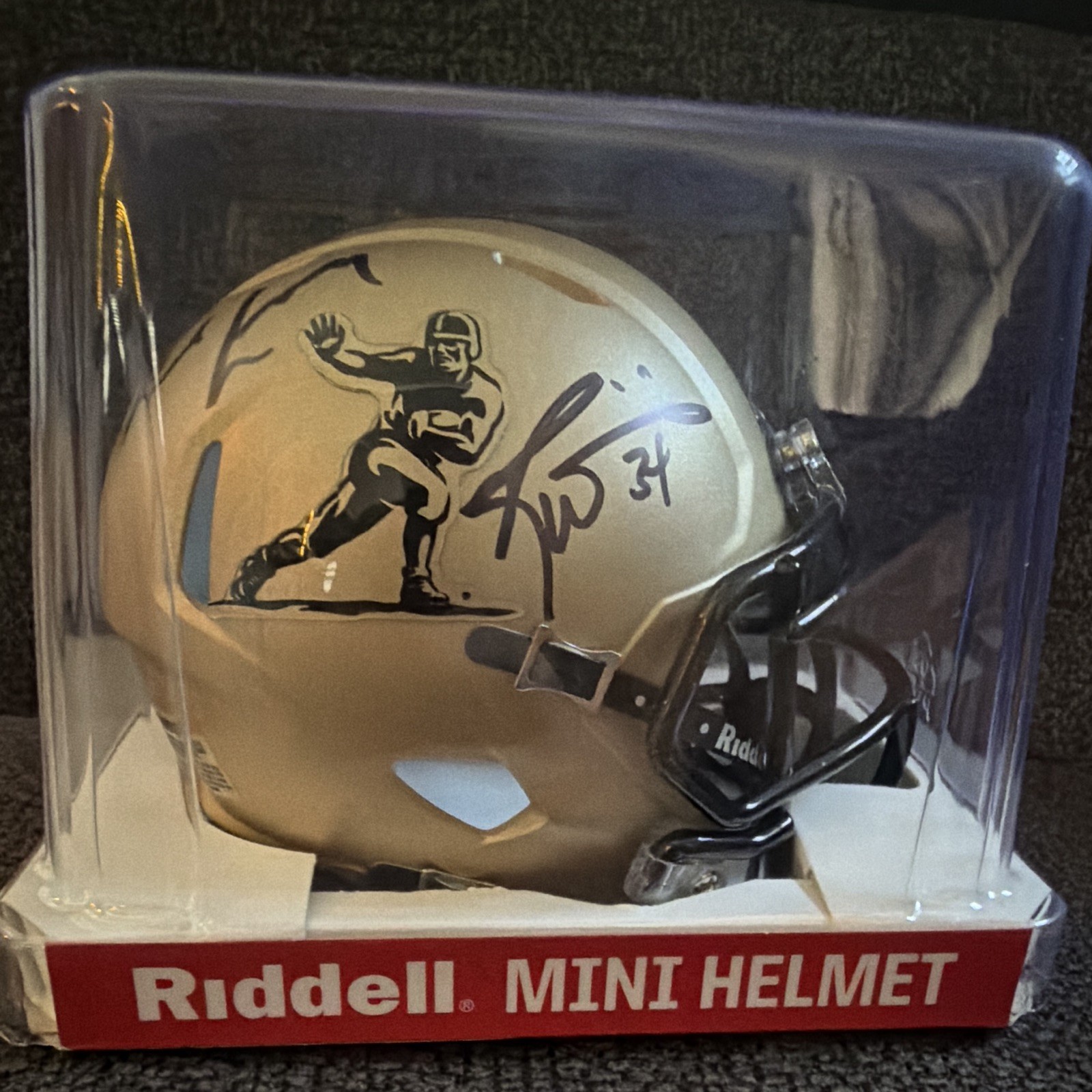 Earl Campbell &Ricky Williams dual autographed RIDDELL Heisman MINI HELMET w/COA Earl Campbell &Ricky Williams dual autographed RIDDELL Heisman MINI HELMET w/COA