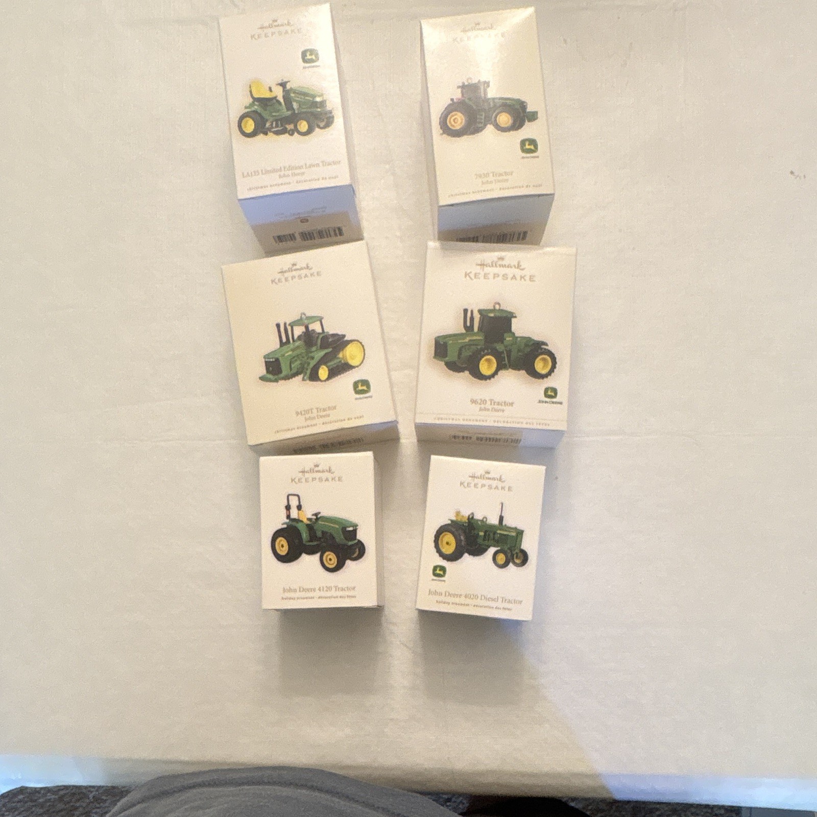 John Deere Agriculture Christmas Ornament Lot 6 Tractor LA135 7930 9420T John Deere Agriculture Christmas Ornament Lot 6 Tractor LA135 7930 9420T
