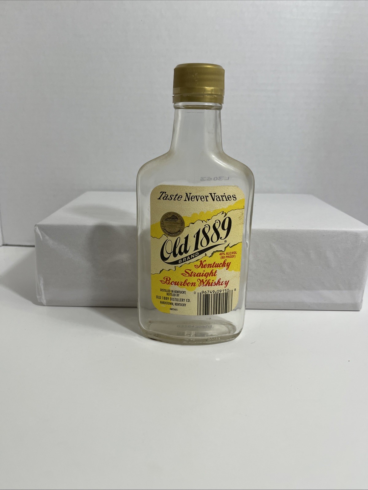 Old 1889 Brand Bourbon Pint Bottle 