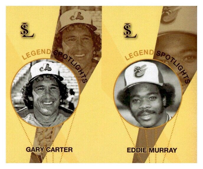 #UL1681 GARY CARTER, EDDIE MURRAY Rare Uncut Spotlight Card Strip