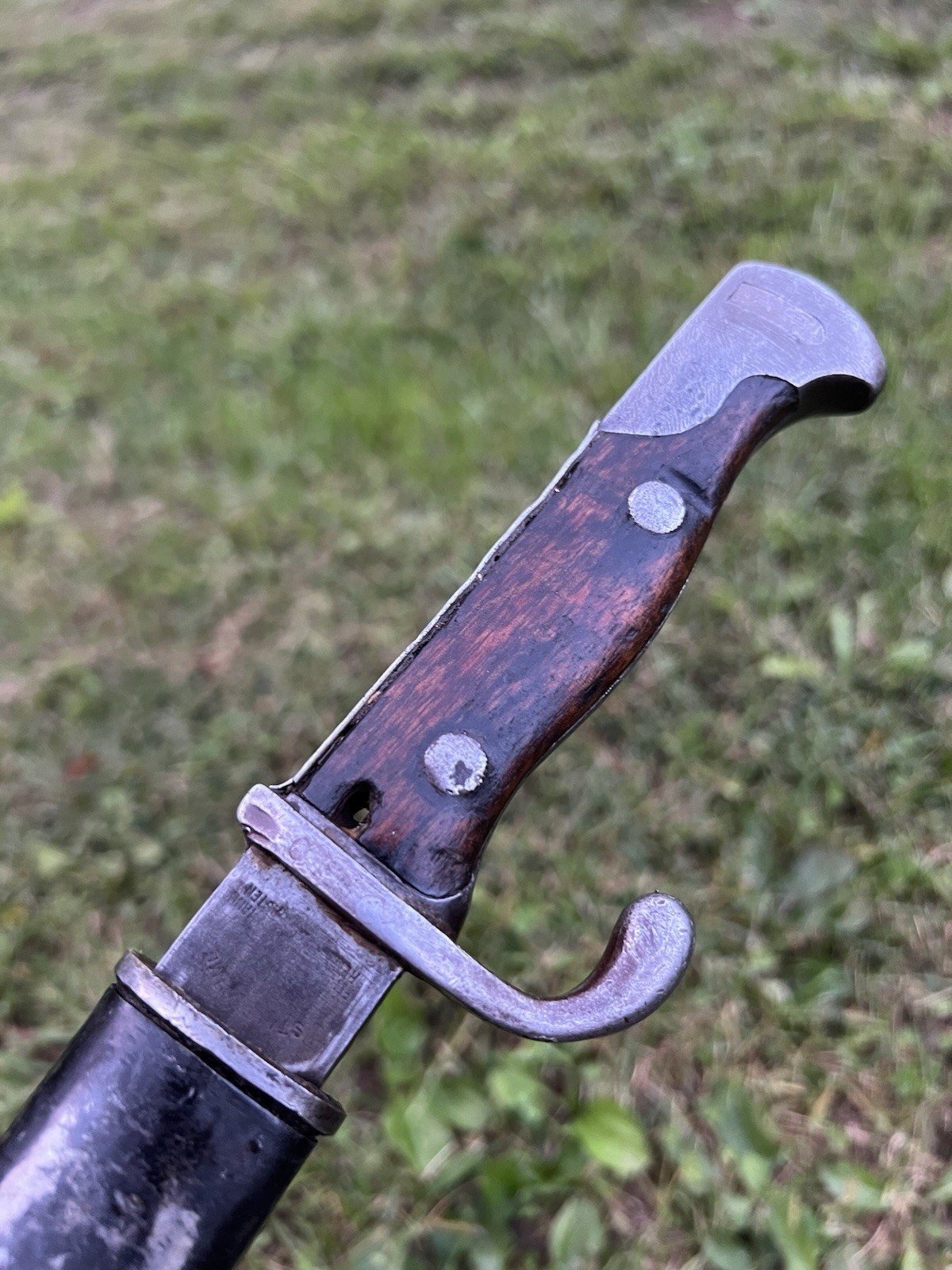 Rare WWI German Turkish Sawback Removed Bayonet - Stahlblume Schleutermann- 1916 Rare WWI German Turkish Sawback Removed Bayonet - Stahlblume Schleutermann- 1916