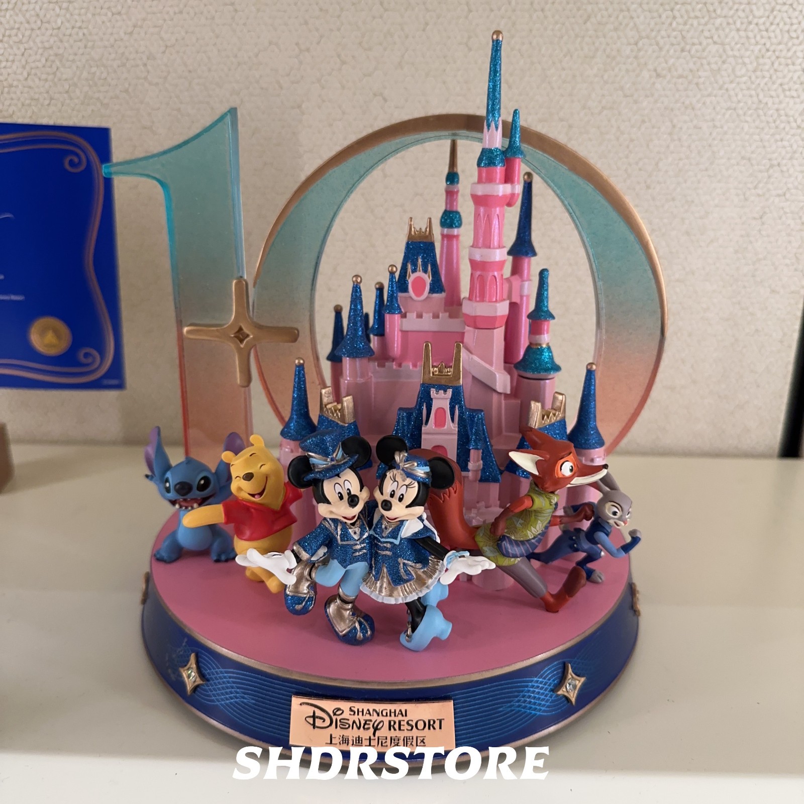 Disney 2026 shanghai 10th anniversary Mickey mouse Zootopia pooh castle statue Disney 2026 shanghai 10th anniversary Mickey mouse Zootopia pooh castle statue