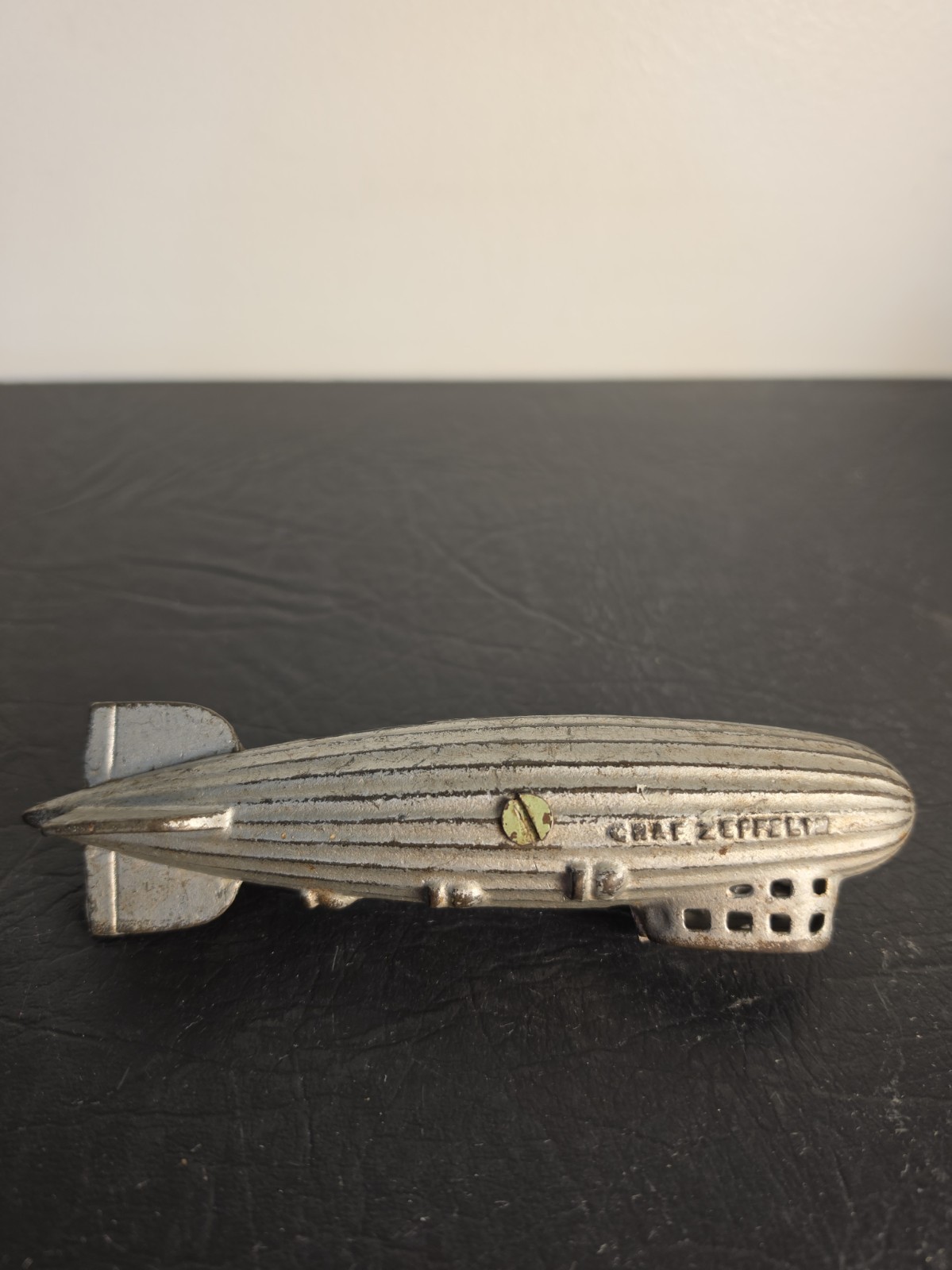 Rare 1920's Vintage AC Williams Graf Zeppelin Cast Iron Coin Bank Rare 1920's Vintage AC Williams Graf Zeppelin Cast Iron Coin Bank
