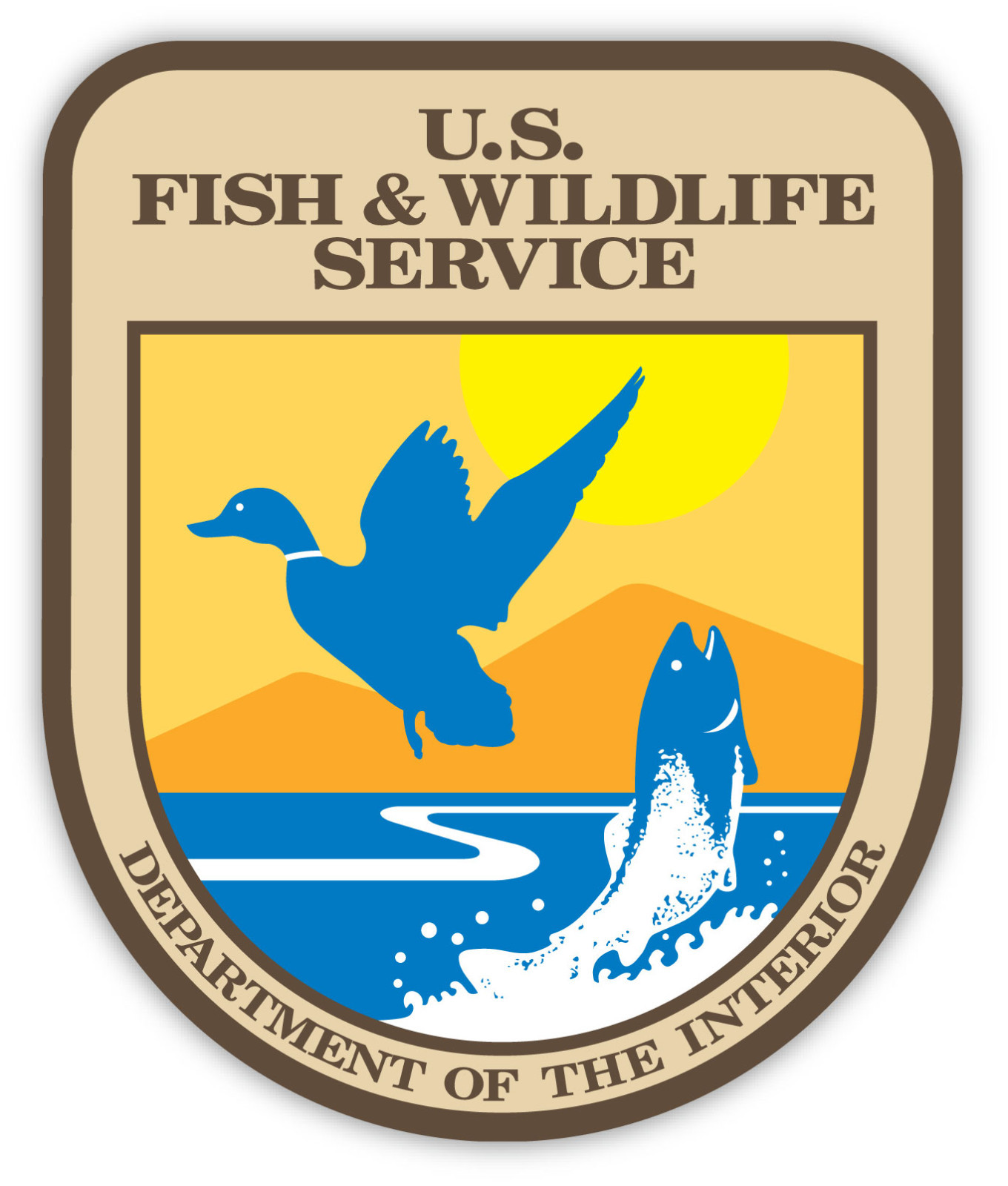 US Fish and Wildlife sticker decal 4 US Fish and Wildlife sticker decal 4