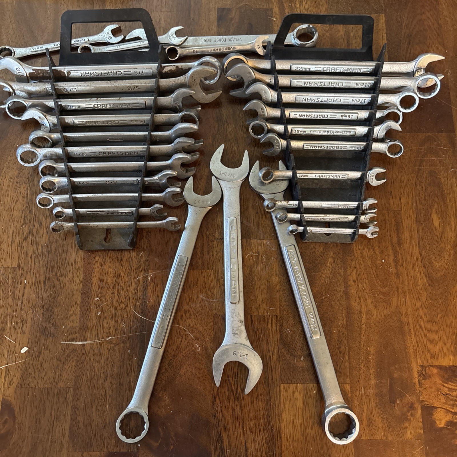 Vintage CRAFTSMAN USA Lot of 28 Combination Wrench sets Vintage CRAFTSMAN USA Lot of 28 Combination Wrench sets