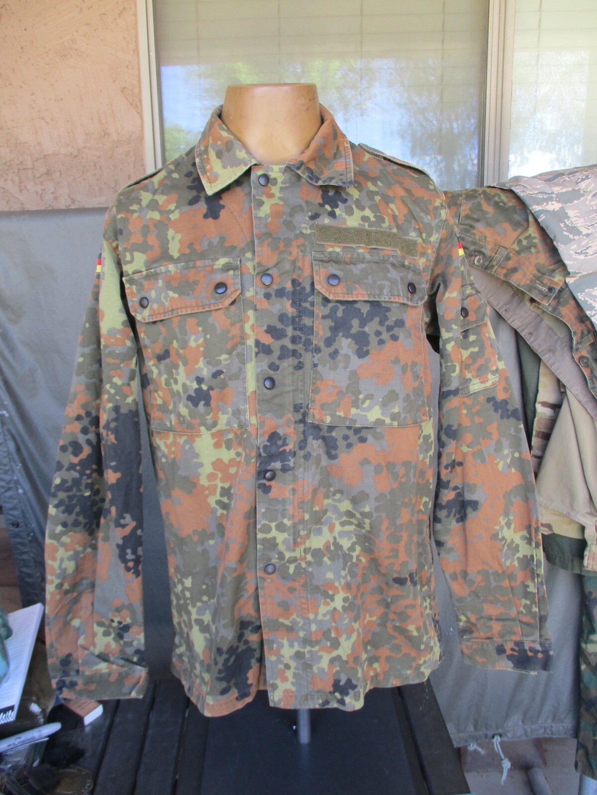 Vtg 2006 DEU WAHLER German Army Flectarn Camo Combat Shirt, medium, #3 Vtg 2006 DEU WAHLER German Army Flectarn Camo Combat Shirt, medium, #3