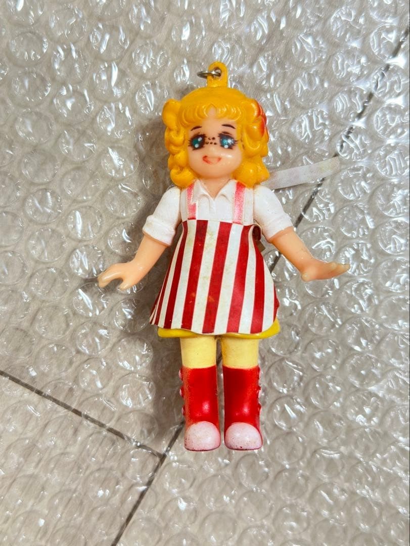 Vintage 1970s Candy Candy Soft Vinyl Pendant with Silver Chain (Popy) Vintage 1970s Candy Candy Soft Vinyl Pendant with Silver Chain (Popy)