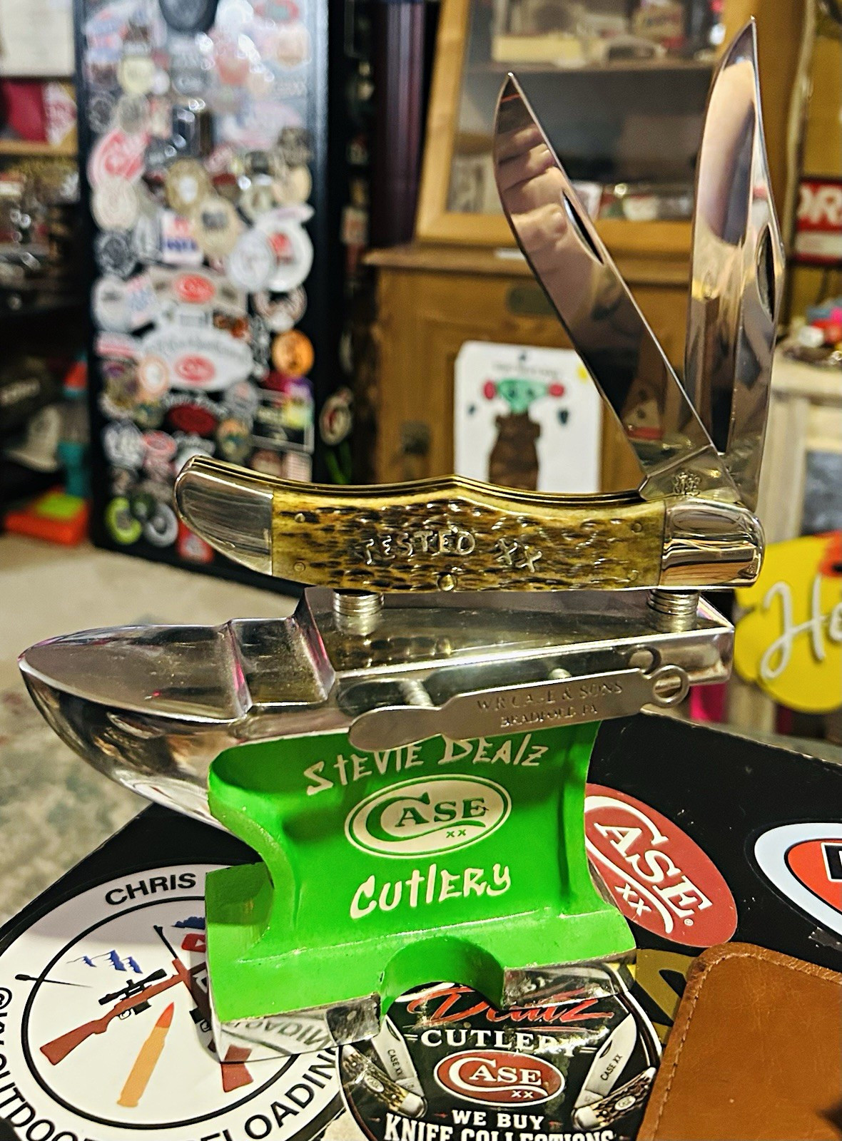 2004 case xx midnight bone silver script TESTED XX folding hunter 2004 case xx midnight bone silver script TESTED XX folding hunter