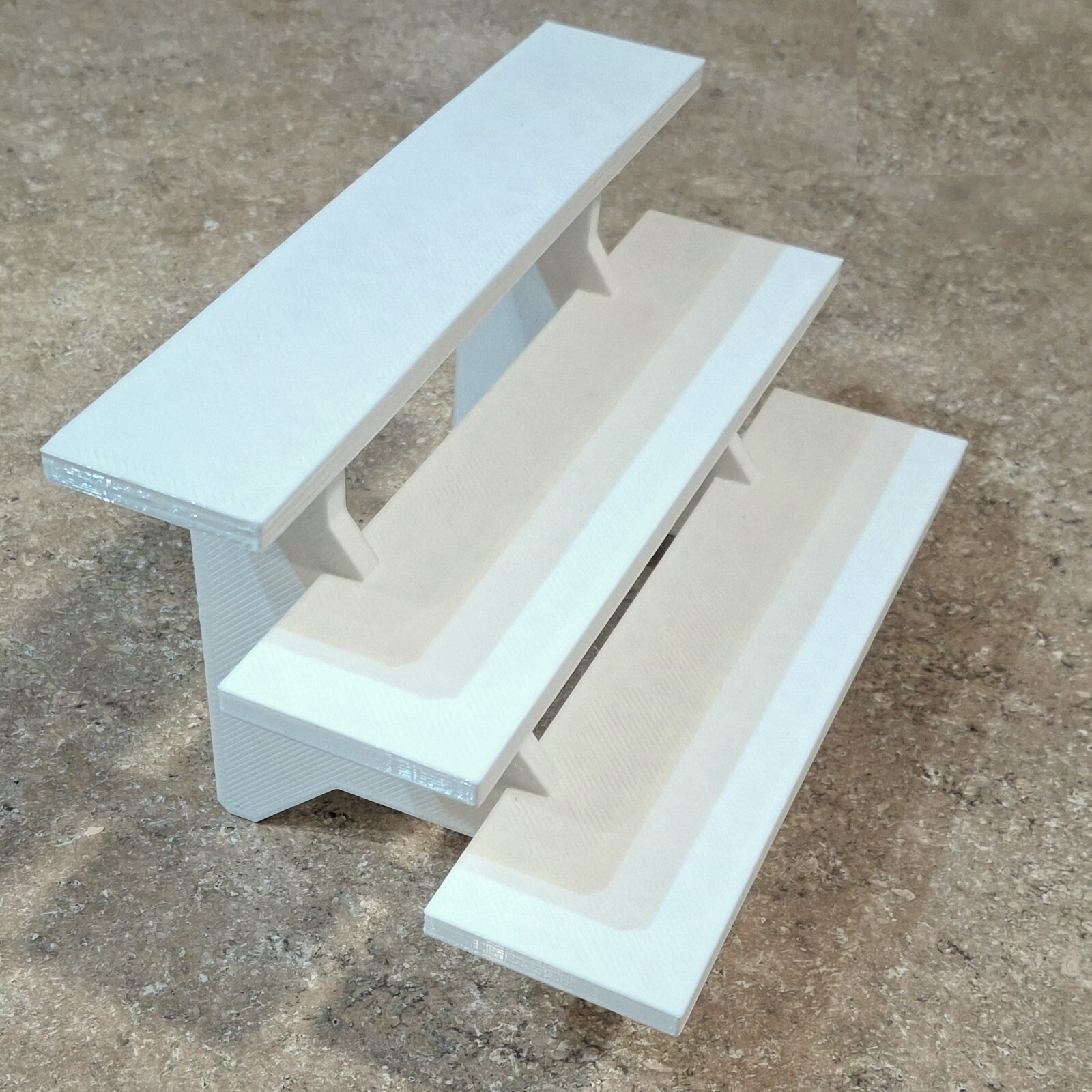 10-inch White 3-Tier Riser Display Stand Shelf Figurine and Collectible Pops 10-inch White 3-Tier Riser Display Stand Shelf Figurine and Collectible Pops