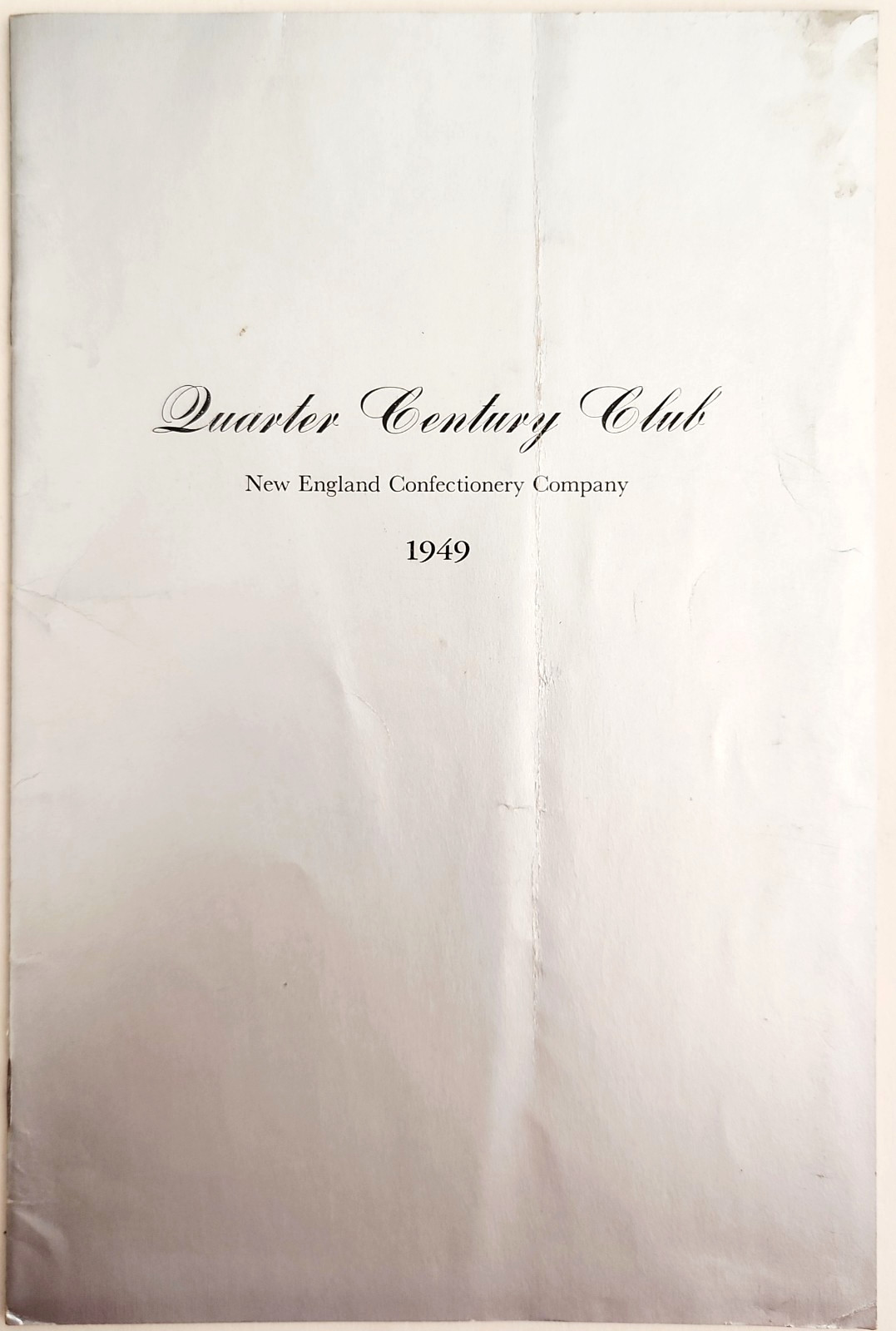 1949 NECCO Quarter Century Club New England Confectionery Company Cambridge MA