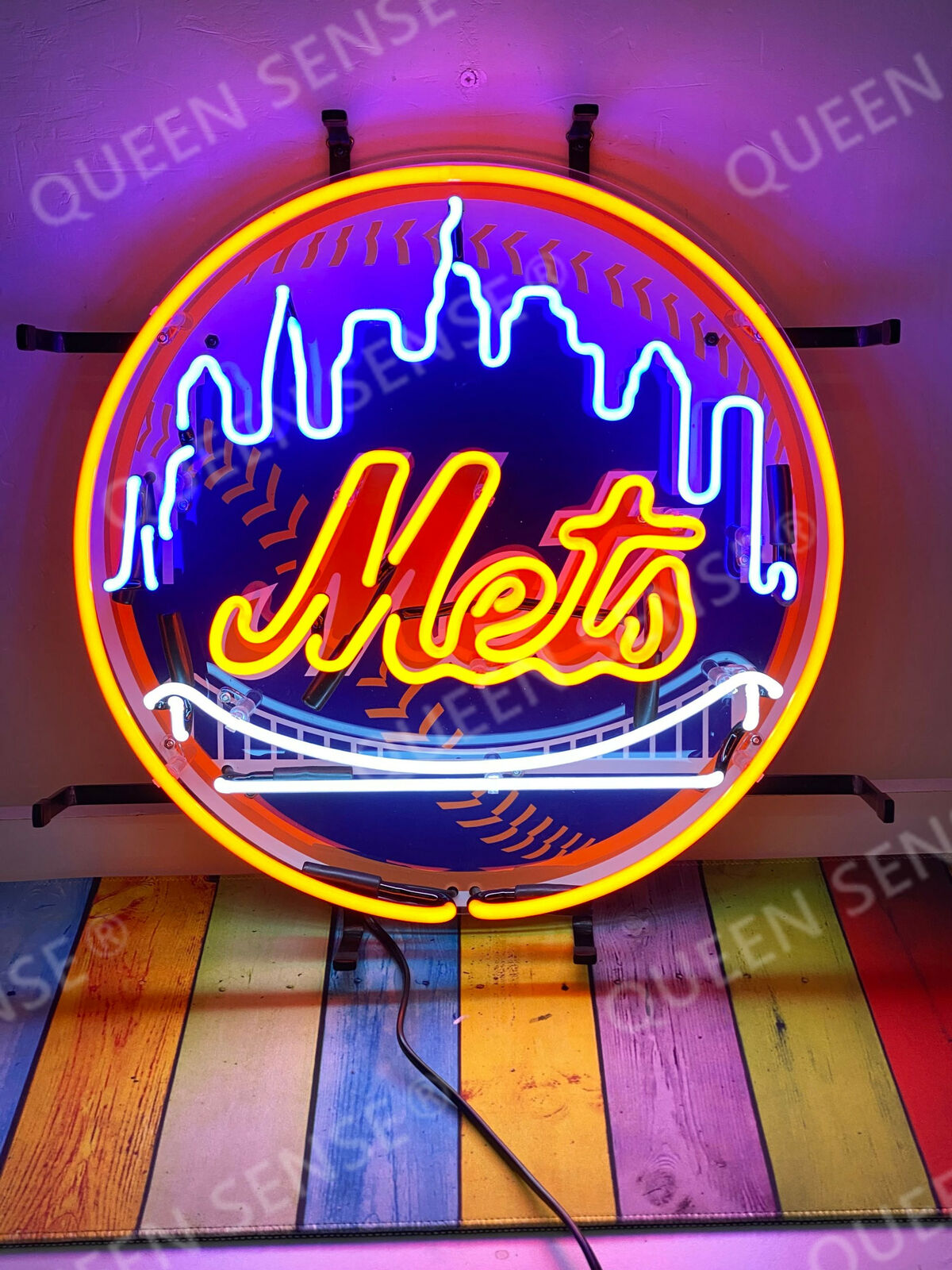 New York Mets Lamp Neon Light Sign With HD Vivid Printing 17\