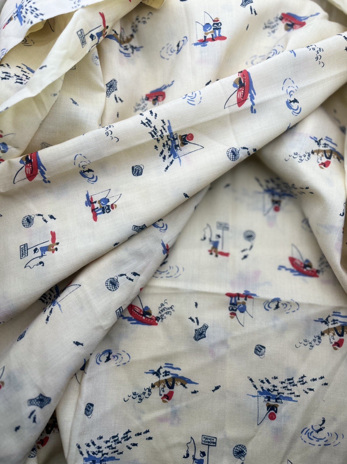Vintage 1960s German Fabric; Vintage 1960s German Fabric;