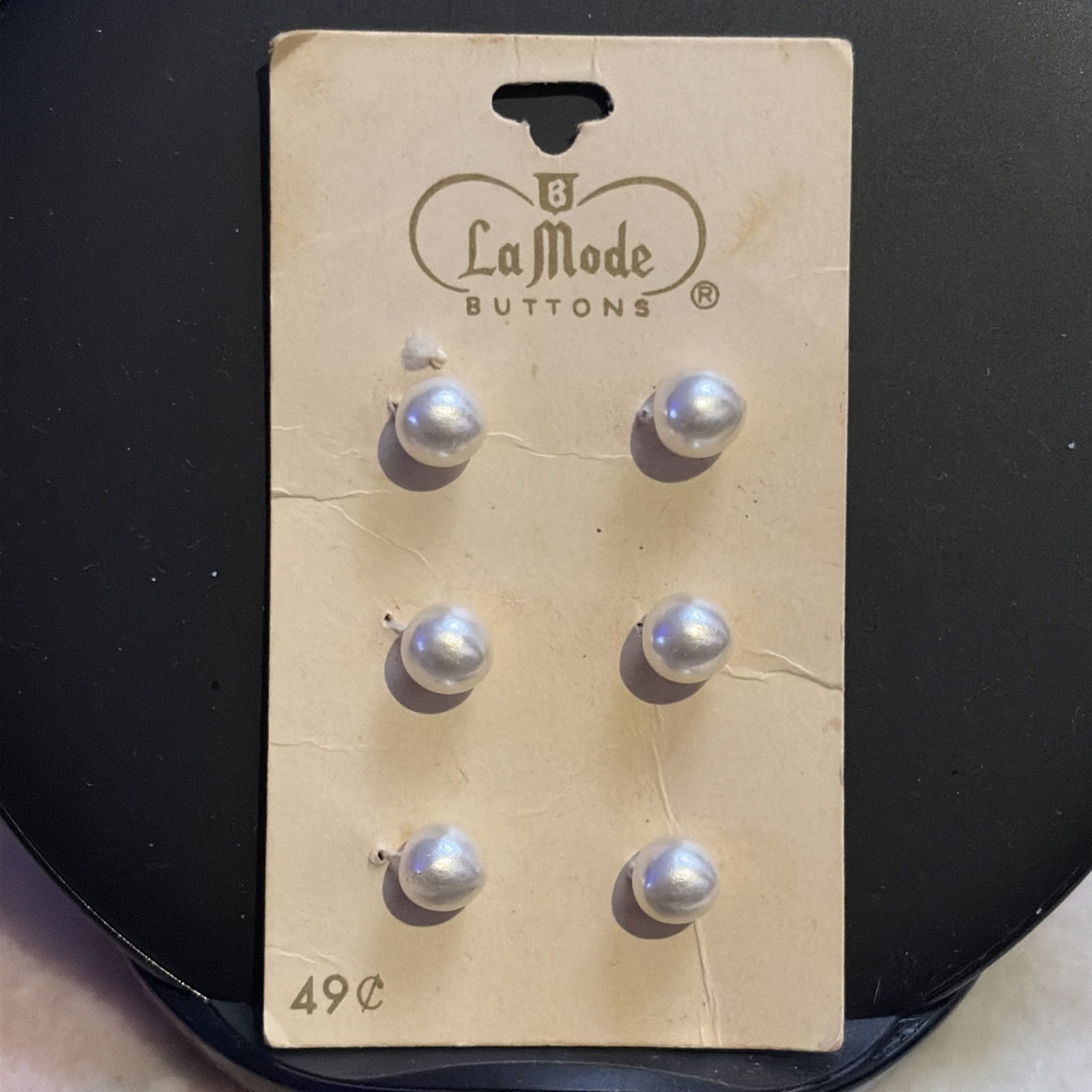 Vintage La Mode Pearl Buttons No 301 Size 12 5/16 Vintage La Mode Pearl Buttons No 301 Size 12 5/16