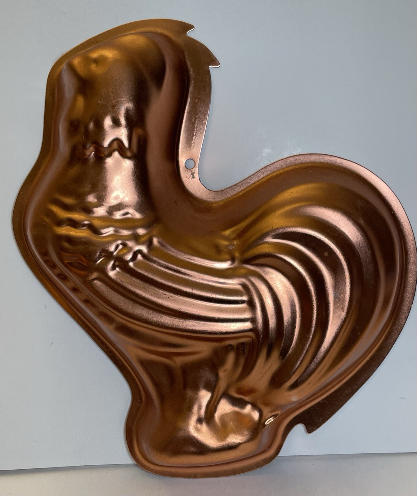 Vintage Wear Ever Rooster Mold Copper Aluminum 5 Cup