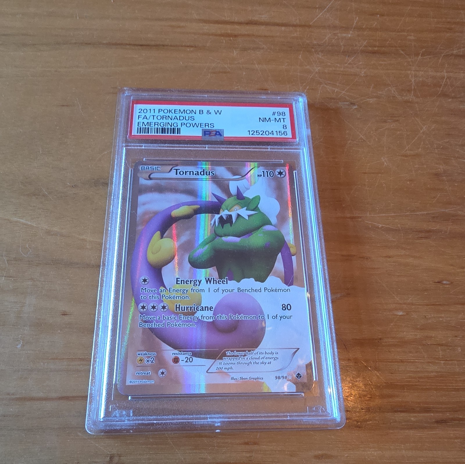 Pokemon Tornadus EX Full Art Emerging Powers PSA 8 Pokemon Tornadus EX Full Art Emerging Powers PSA 8