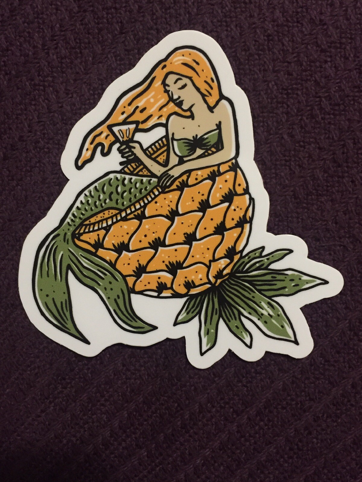 Pineapple Mermaid Sticker/decal Pineapple Mermaid Sticker/decal