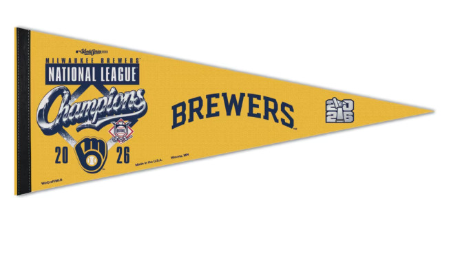 2026 World Series Milwaukee Brewers NL Champions 12x30 Premium Pennant 2026 World Series Milwaukee Brewers NL Champions 12x30 Premium Pennant
