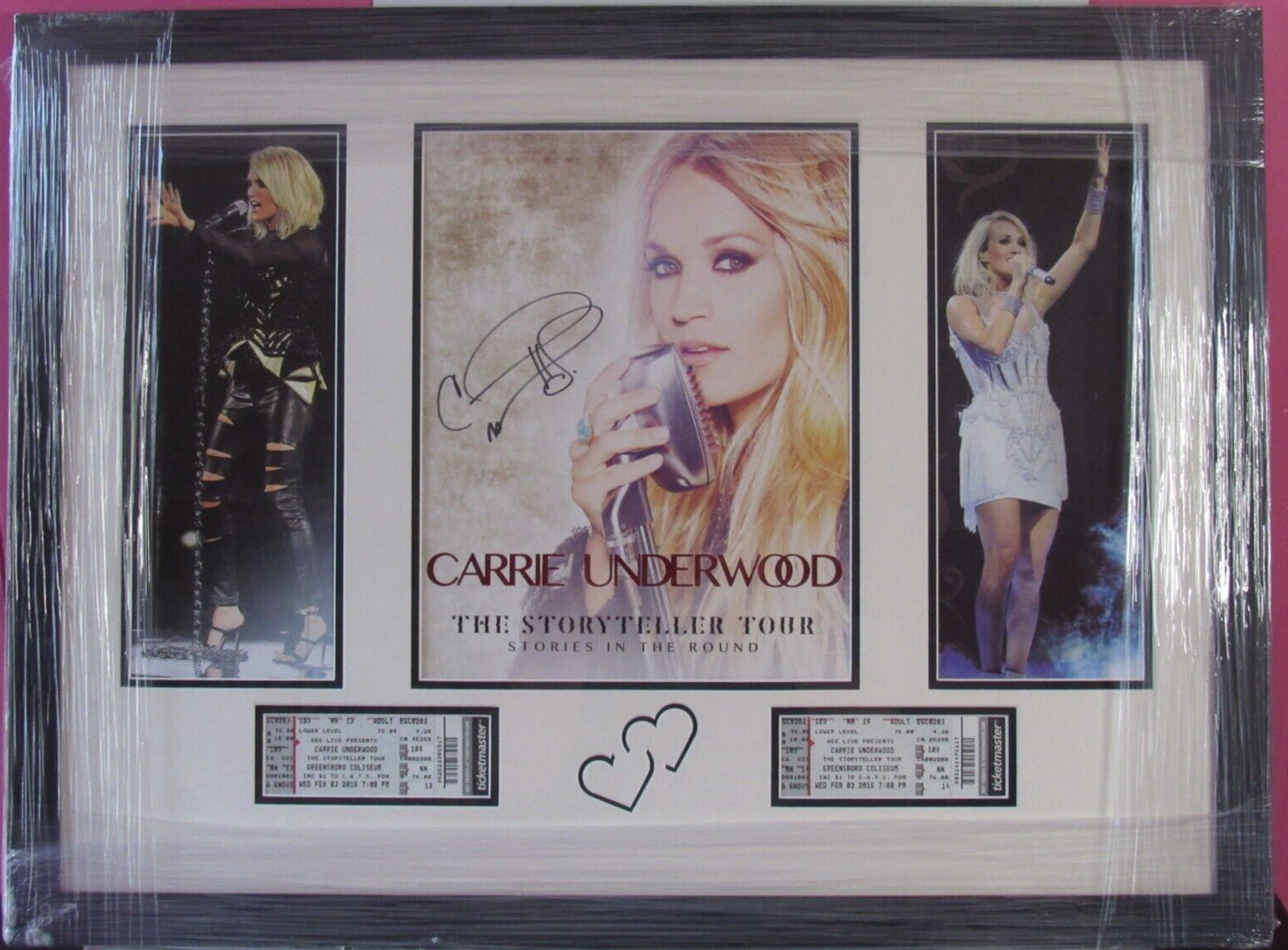 Carrie Underwood Framed Signed 31 x 24 Autographed Tour Program Display JSA COA