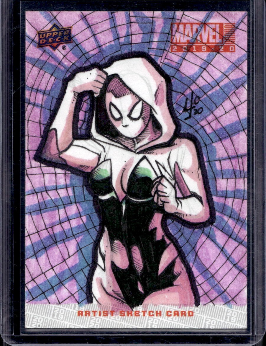 2019-20 Marvel Annual Spider-Gwen Sketch 1/1 by Yonami 