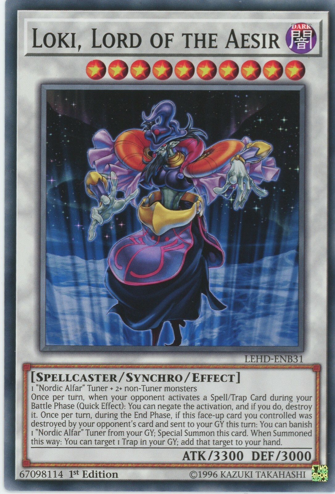 Yugioh Loki, Lord of the Aesir LEHD-ENB31 Common NM x3 Play Set Yugioh Loki, Lord of the Aesir LEHD-ENB31 Common NM x3 Play Set