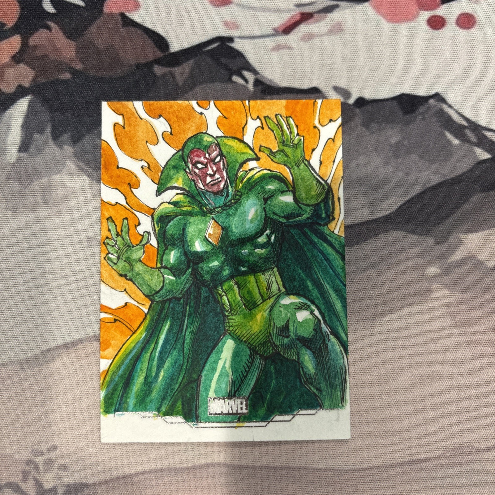 2026 Topps Chrome Marvel 1/1 Sketch Card Vision Artist Auto Larry Santiago 2026 Topps Chrome Marvel 1/1 Sketch Card Vision Artist Auto Larry Santiago