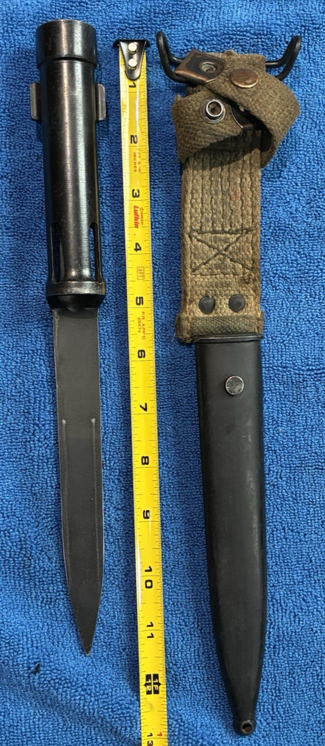 British Pattern Tubular Bayonet - Blued Steel - Surplus Condition British Pattern Tubular Bayonet - Blued Steel - Surplus Condition