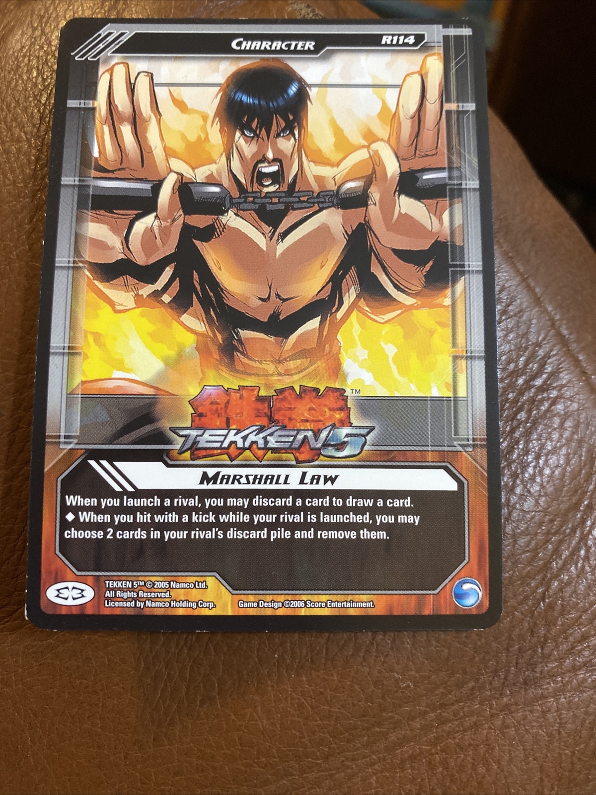 Epic Battles Tekken5 trading Card R114 Marshall Law Character
