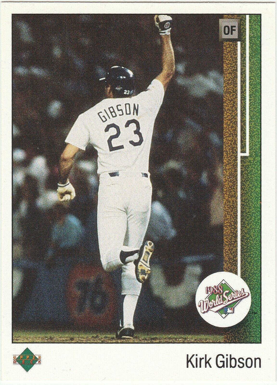 Kirk Gibson - 1989 Upper Deck #666 1988 World Series - Los Angeles Dodgers
