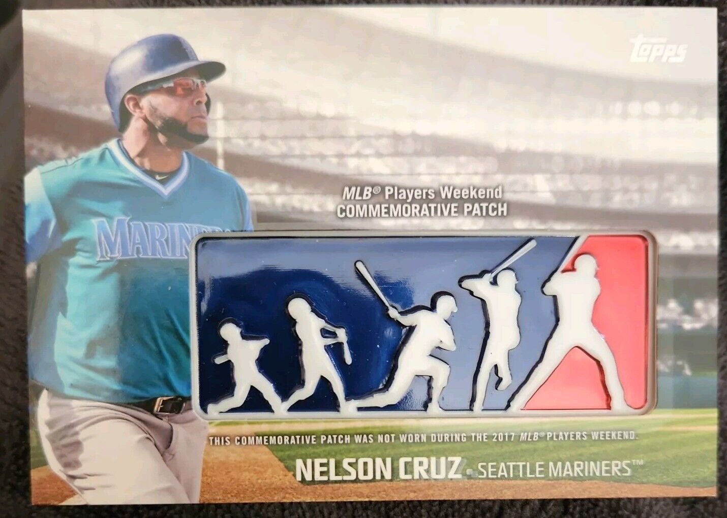 2018 TOPPS SERIES 1 NELSON CRUZ PLAYERS WEEKEND PATCH PWP-NC MARINERS