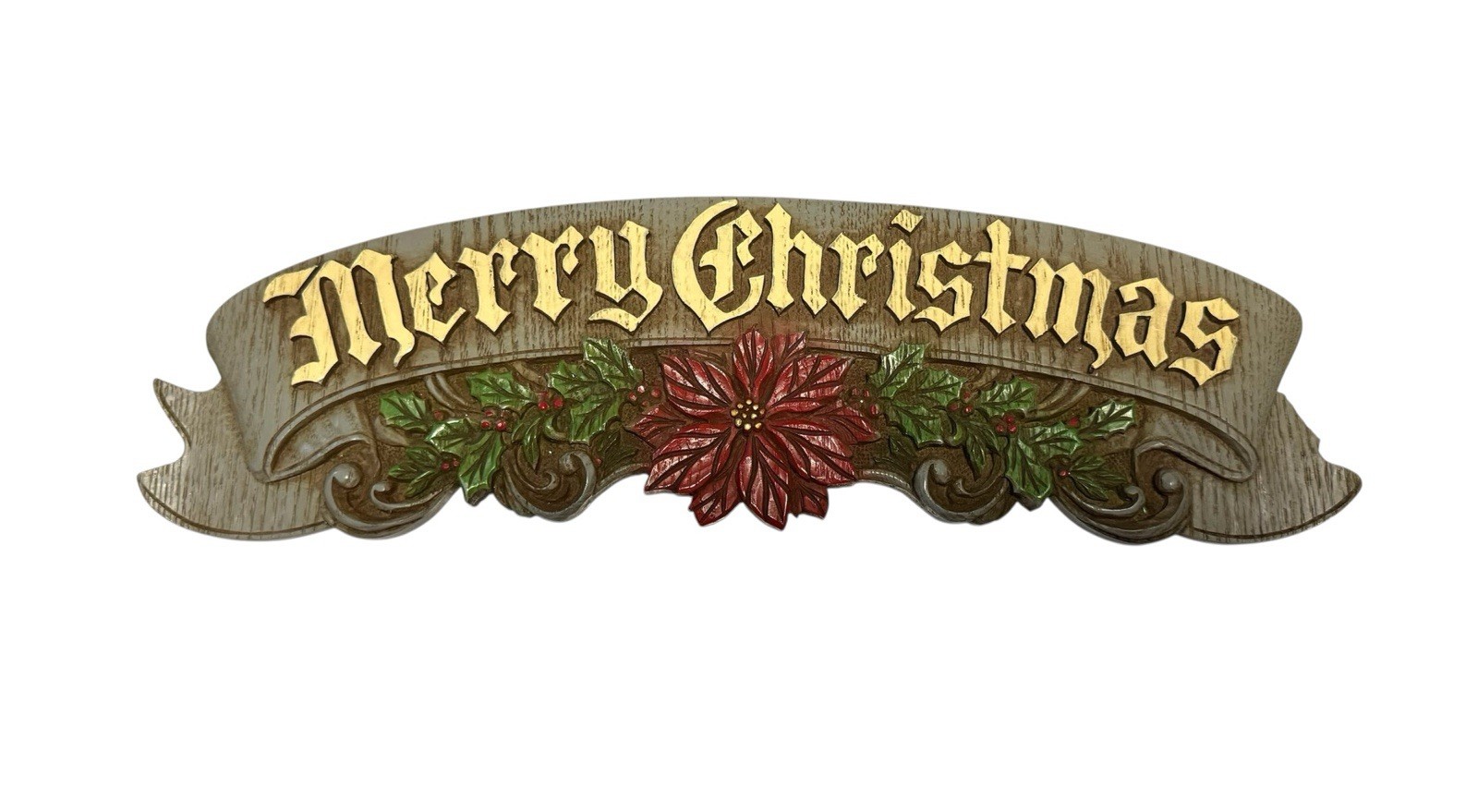 vintage 1983 wood christmas abbey press USA wall hanging plaque vintage 1983 wood christmas abbey press USA wall hanging plaque
