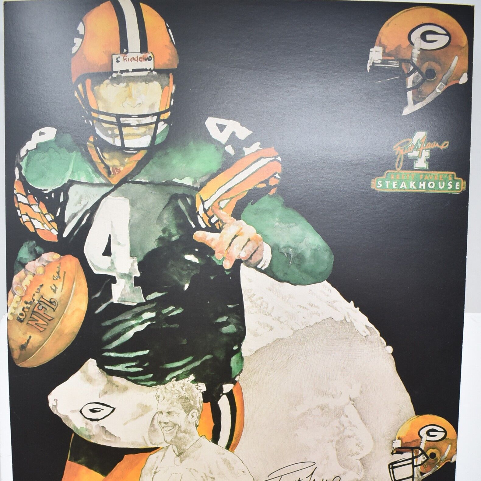2000s Brett Favre's Steakhouse Menu Hall Of Fame Chophouse Green Bay Packers #3
