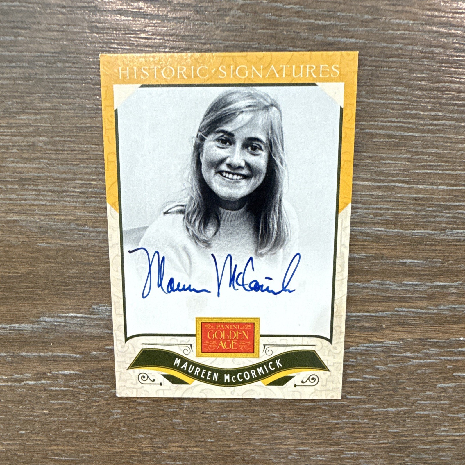 Maureen McCormick Panini 2012 Golden Age Historic Signatures Auto (Brady Bunch)
