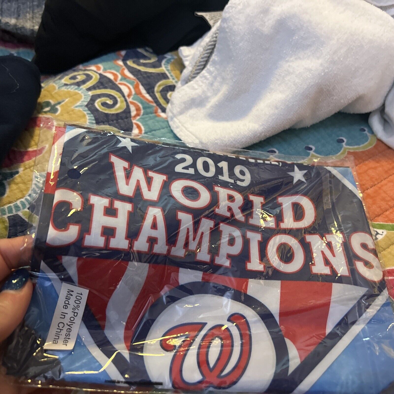 Washington Nationals Jr Nats Club Team Flag - 2019 World Series Champions -MLB