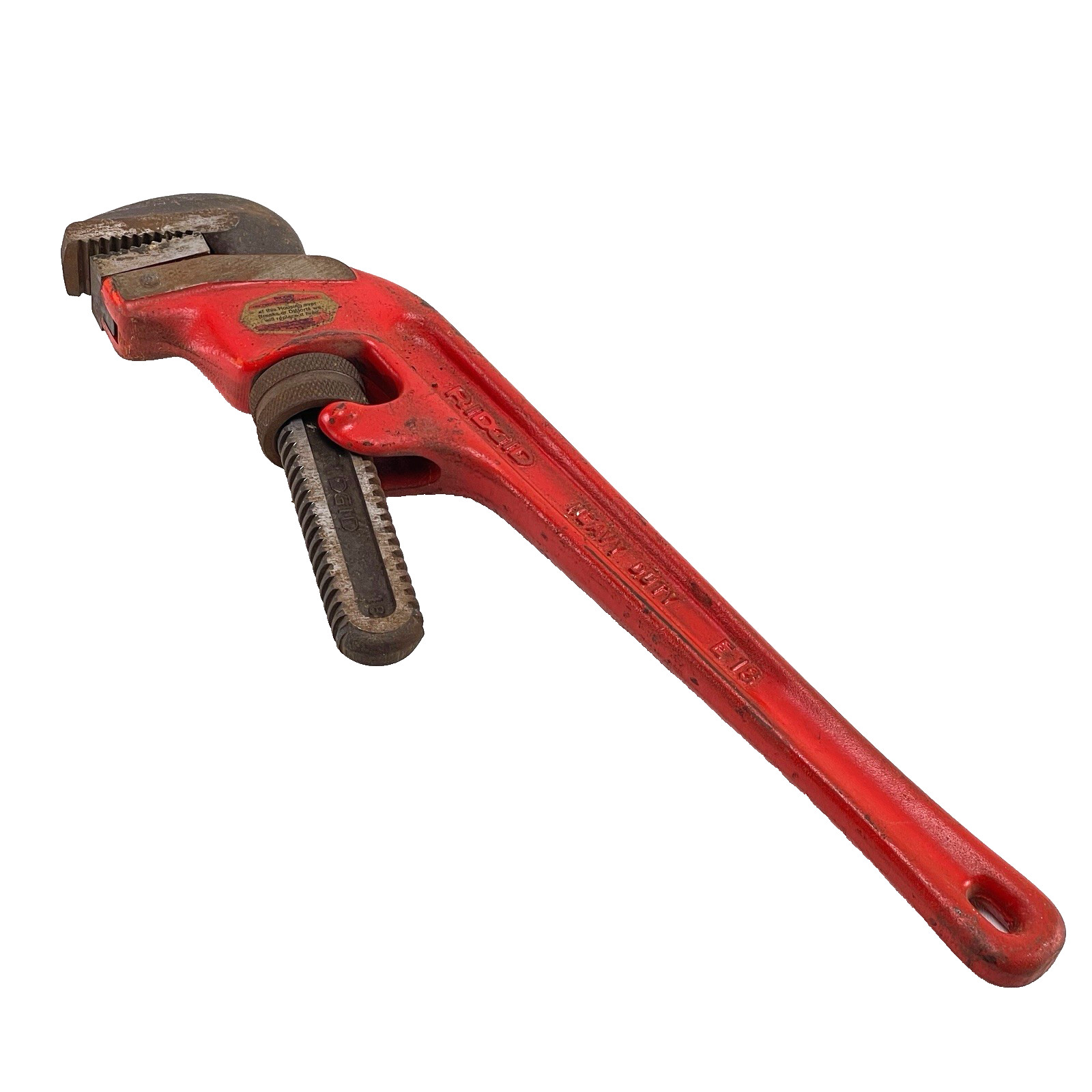 Rigid E-18 Offset End HD Pipe Wrench - Elyria OH - Vintage - Rigid E-18 Offset End HD Pipe Wrench - Elyria OH - Vintage -