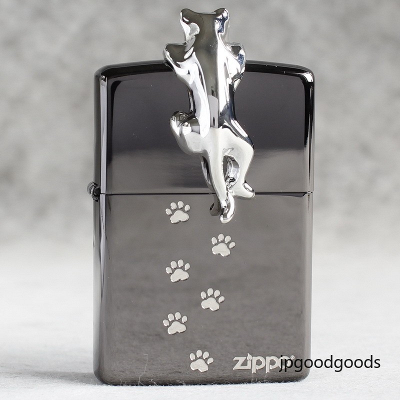 Genuine Zippo Windproof Oil Lighter, Japanese Version, Black Ice Finish
