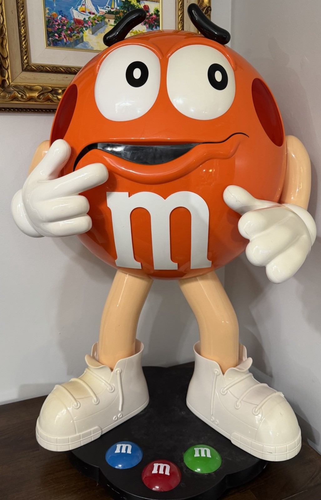 Rare Orange M&M Candy Store Shop Display Stand Life Size Rare Orange M&M Candy Store Shop Display Stand Life Size