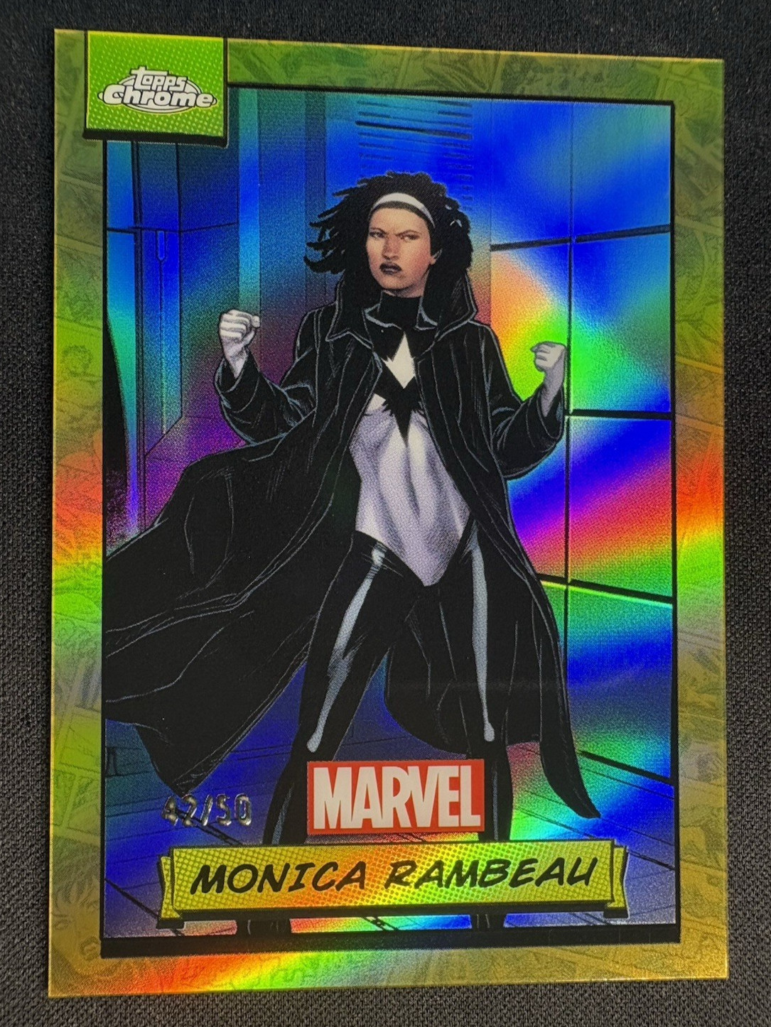 2024 Topps Chrome Marvel #145 Monica Rambeau Doom Spider Gambit TRUE GOLD /50