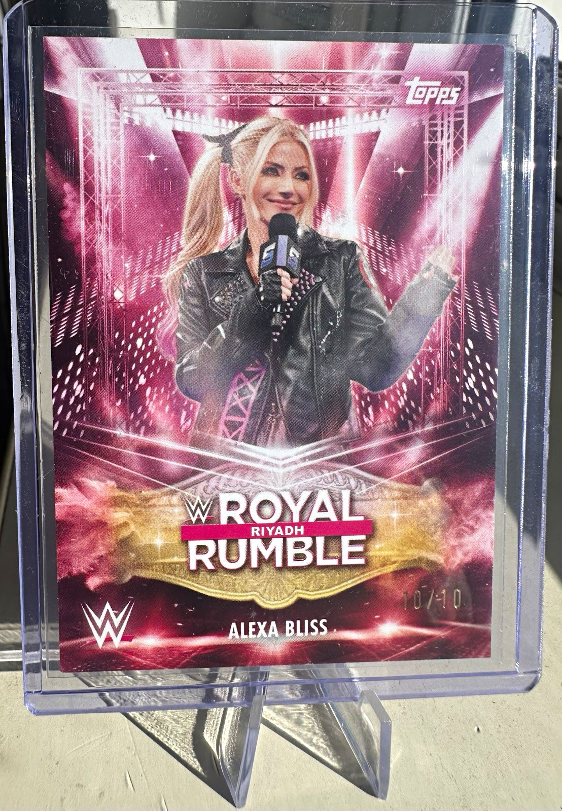 Topps WWE Royal Rumble Riyadh Alexa Bliss 10/10 Serial Numbered Card 2026 Topps WWE Royal Rumble Riyadh Alexa Bliss 10/10 Serial Numbered Card 2026