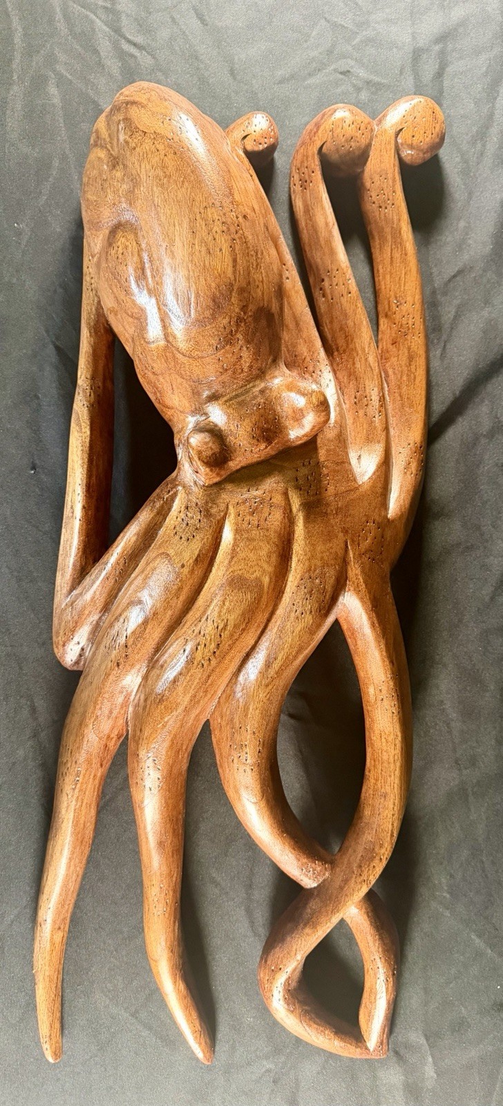 Large Hand Carved Wall Octopus Wood Sculpture/Carving Large Hand Carved Wall Octopus Wood Sculpture/Carving