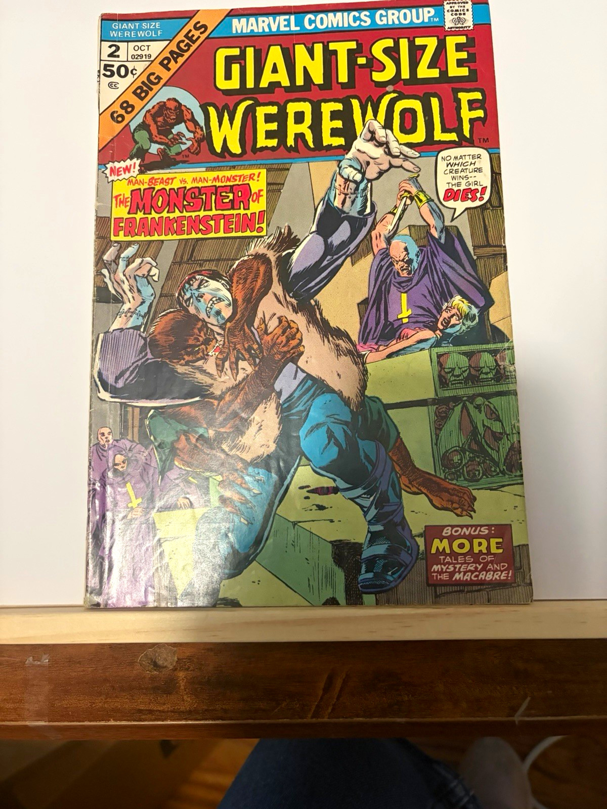 Marvel Giant-Size Werewolf #2 (Oct 1974) Werewolf by Night/Frankenstein Marvel Giant-Size Werewolf #2 (Oct 1974) Werewolf by Night/Frankenstein
