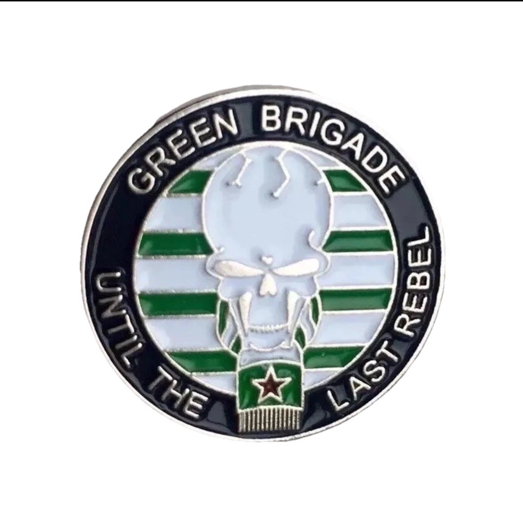 Celtic ‘Until The Last Rebel’ Pin Badge, Green Brigade, Lisbon Lions, Bhoys 1967