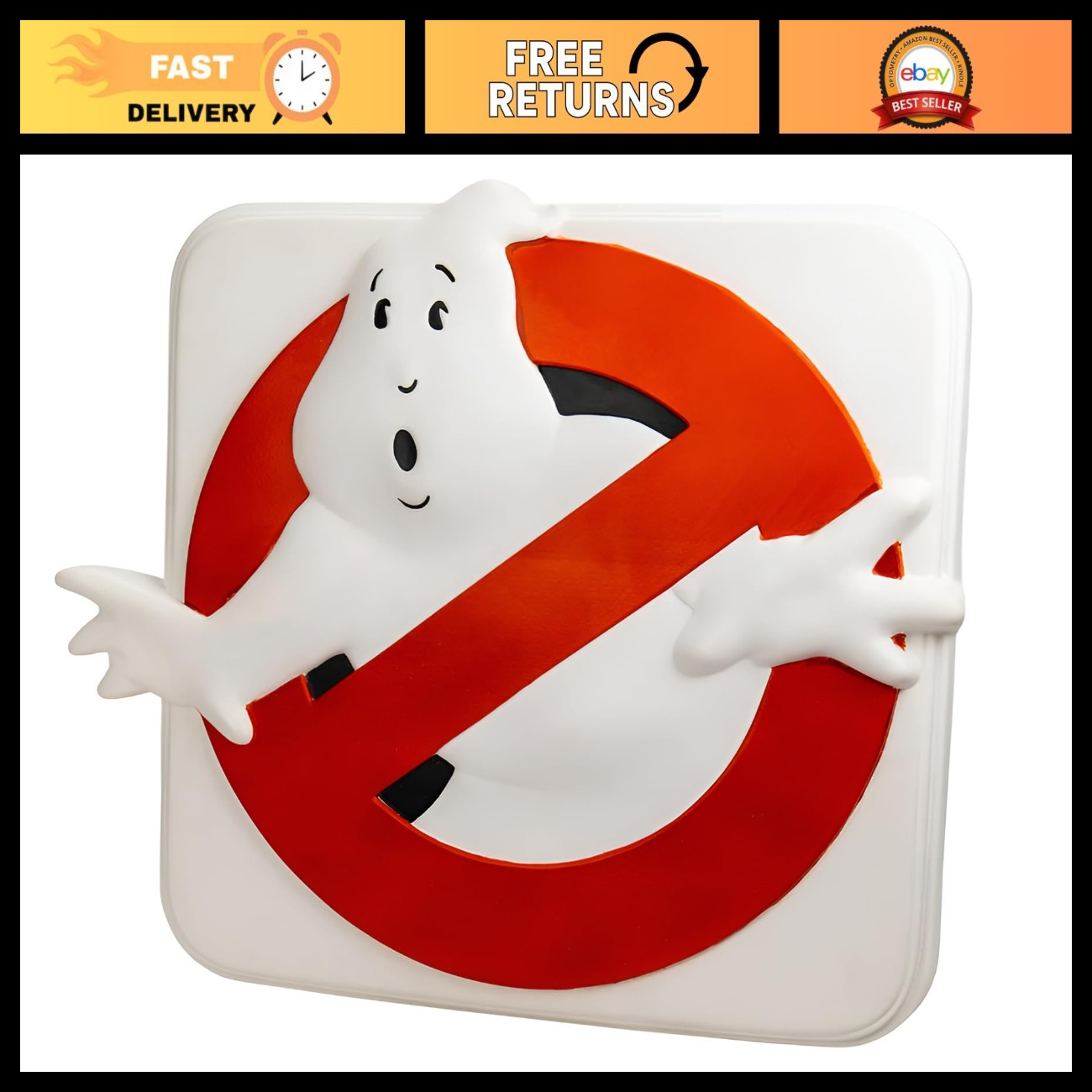 Trick or Treat Studios Ghostbusters No Ghost Light Up Plastic Sign 22 Trick or Treat Studios Ghostbusters No Ghost Light Up Plastic Sign 22