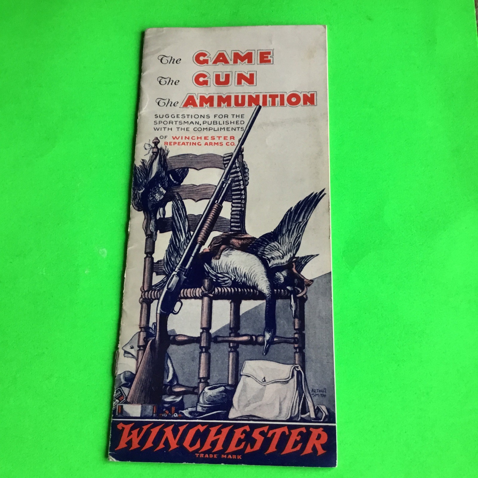 winchester brochure The Game -Gun-Ammunition Form No.980 Pre-Owned winchester brochure The Game -Gun-Ammunition Form No.980 Pre-Owned