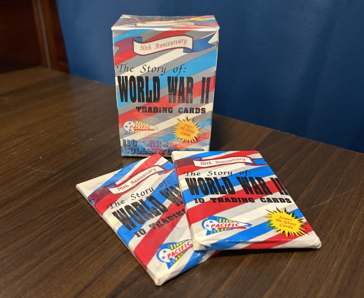 1992 Pacific World War II 50th Anniversary Trading Cards 110 Card Set + 2 Packs 1992 Pacific World War II 50th Anniversary Trading Cards 110 Card Set + 2 Packs