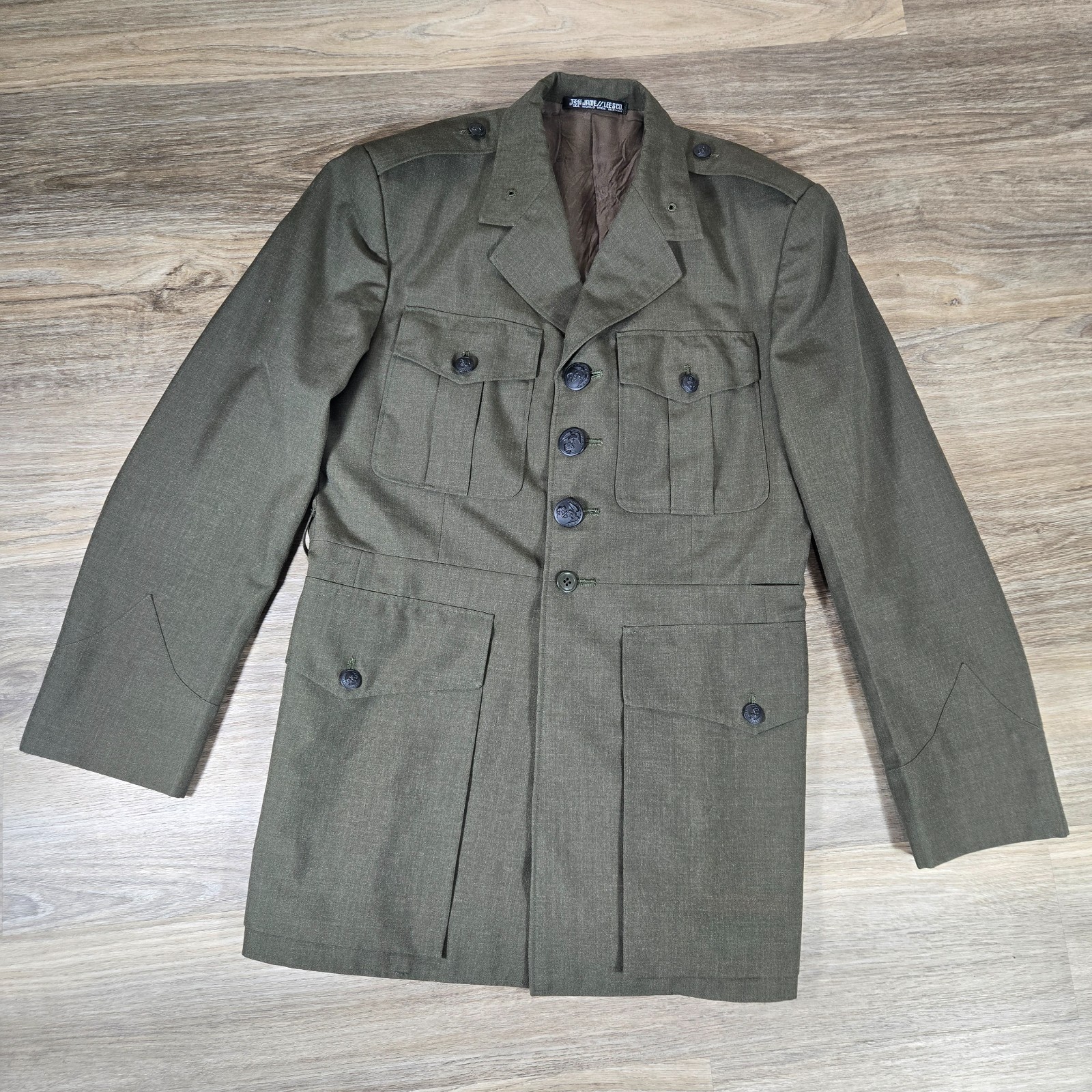 Vintage 1984 USMC Marine Corps Service Alpha Dress Green Uniform Coat Jacket Vintage 1984 USMC Marine Corps Service Alpha Dress Green Uniform Coat Jacket