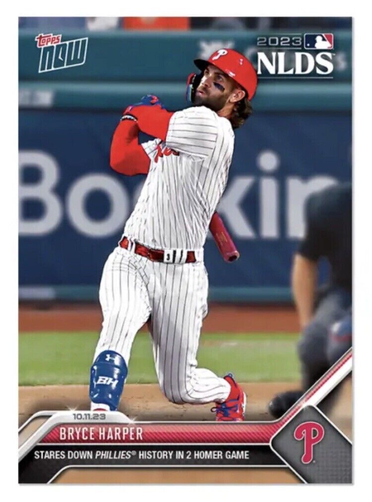 2023 Topps NOW #992 Bryce Harper Stares Down Phillies History - NLDS