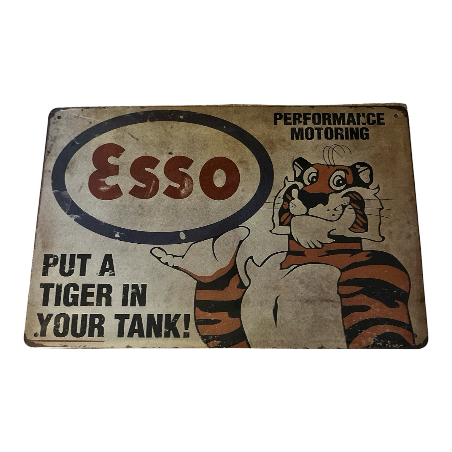 ESSO Put A Tiger In Your Tank Tin Metal Vintage Sign 8x12 NEW ESSO Put A Tiger In Your Tank Tin Metal Vintage Sign 8x12 NEW