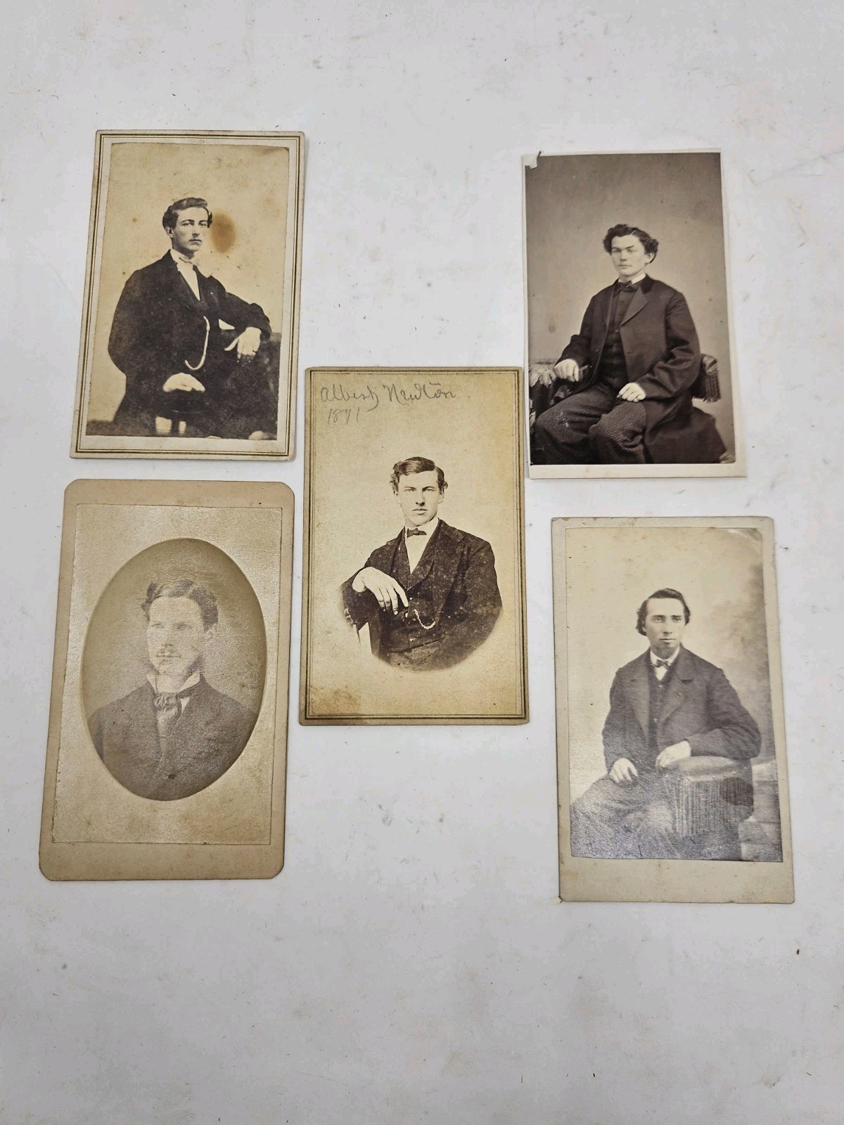 Handsome Men Victorian Dandys 5 Antique 1800s CDV Photo Cards Handsome Men Victorian Dandys 5 Antique 1800s CDV Photo Cards