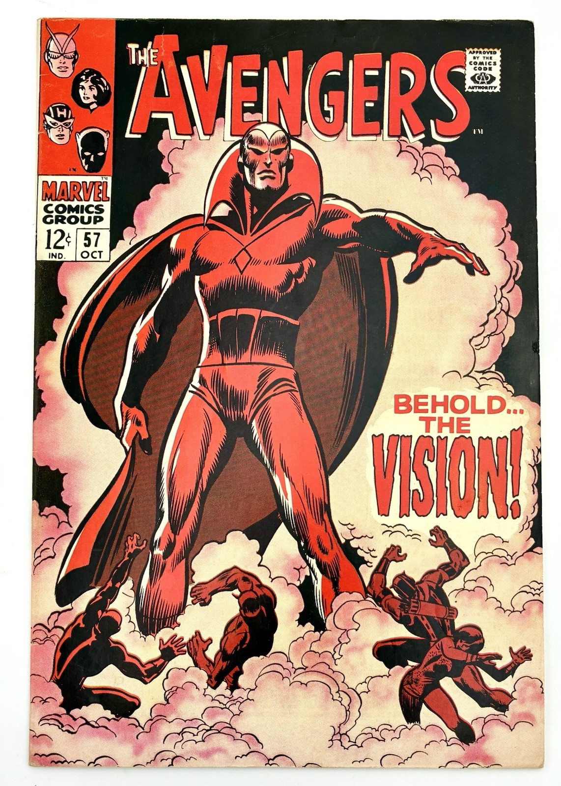 Avengers #57 1968 8.0 VF 1st Print π 1st Vision Avengers #57 1968 8.0 VF 1st Print π 1st Vision