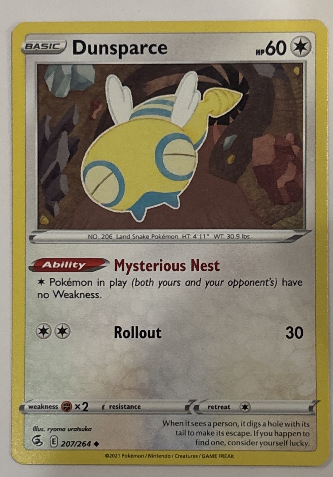 Dunsparce 207/264 Swsh08: Fusion Strike Regular NM/M Buy 2 Get 1